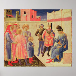 Póster SS. Cosmas e Damian antes de Diocletian