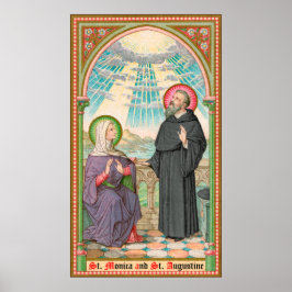 Poster SS. Monica e Augustine em Ostia (SAU 047)