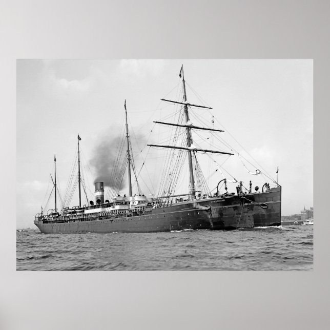 Poster SS Spaarndam (Frente)