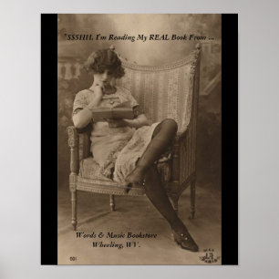 Poster ssshh i'm reading real books