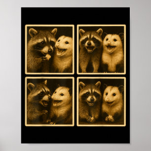 Poster Ssum Divertido E Selfie De Fotocabine De Guaxinim 