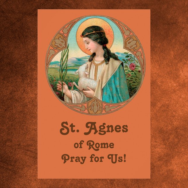 Poster St. Agnes de Roma (BK 006) 24"x36" (Criador carregado)