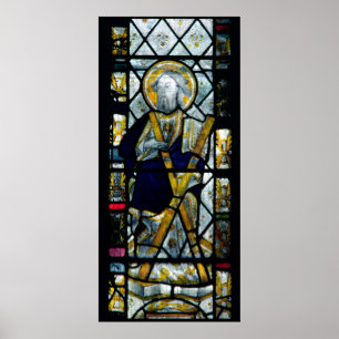 Póster St Andrew com a cruz de Saltire, britânica