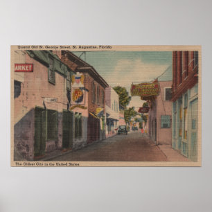 Poster St Augustine, Florida - vista do St. de St George