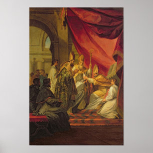 Póster St Augustine ordenou como o Bishop