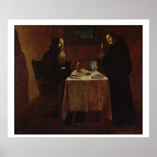 Póster St. Benedict que abençoa St. Maur