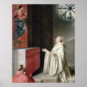 Póster St Bernard e o Virgin
