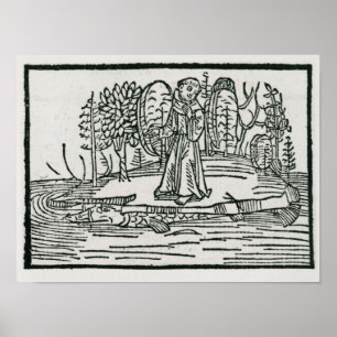 Póster St. Brendan on the fish island