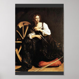 Póster St. Catherine de Alexandria por Michelangelo