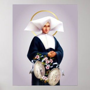 Poster St Catherine Laboure Miraculous Medal