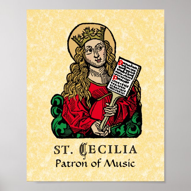 Poster St. Cecília com Quadro de Hinos (Nuremberg) (Frente)