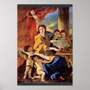 Póster St Cecilia por Poussin Nicolas (a melhor
