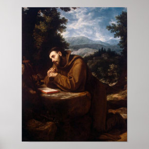 Póster St Francis na oração