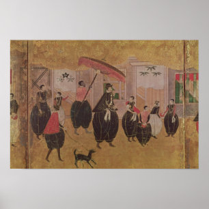 Poster St Francis Xavier e seu séquito