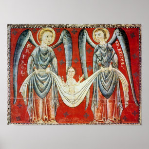 Póster St. Gabriel and St. Raphael, c.1200