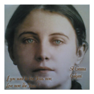 Póster St. Gema Galgani,