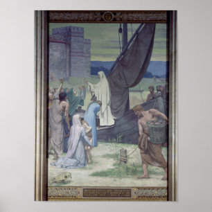 Póster St. Genevieve que traz fontes
