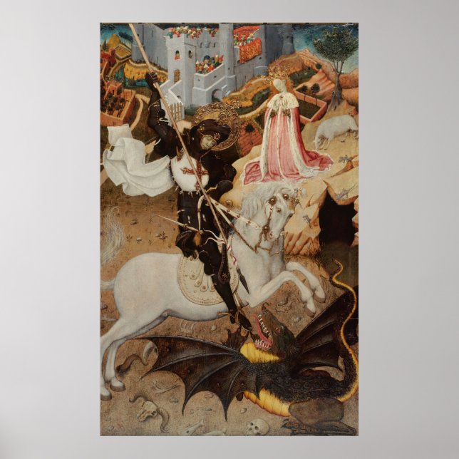 Poster St. George and The Dragon by Bernat Martorell (Frente)