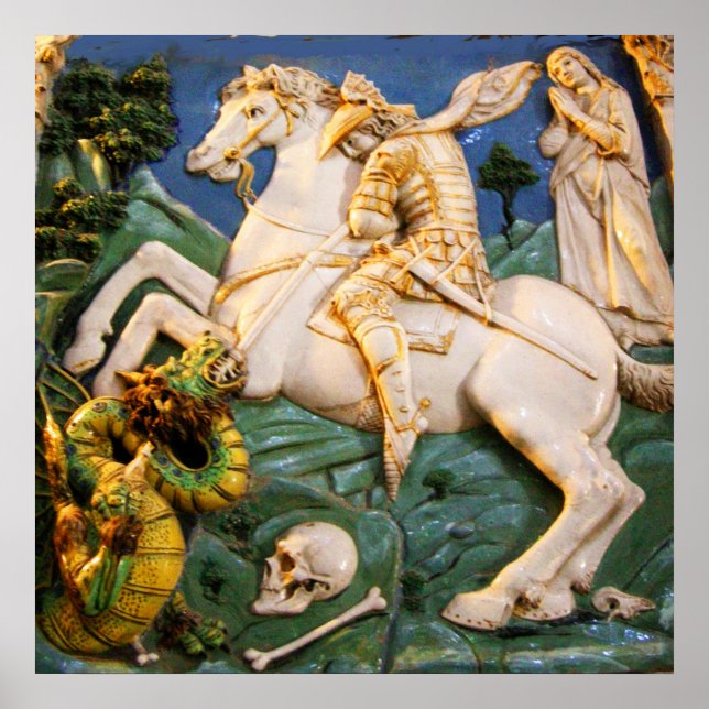 Póster St. George,Dragão e Princesa (Frente)