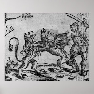 Póster St George e o dragão