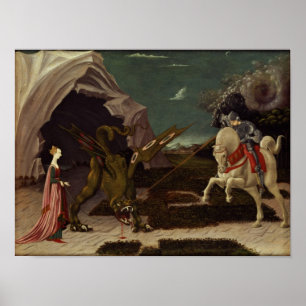 Poster St George e o dragão, c.1470