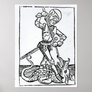 Poster St. George, from the 'Liber Chronicarum'