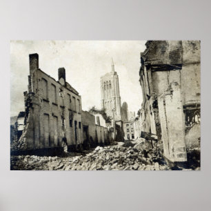 Póster St. Jacob's Church, Ypres, June 1915