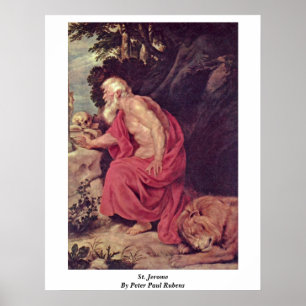 Póster St Jerome por Peter Paul Rubens
