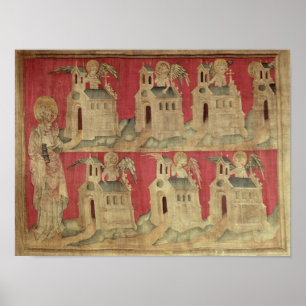 Póster St John e as sete igrejas de Ásia