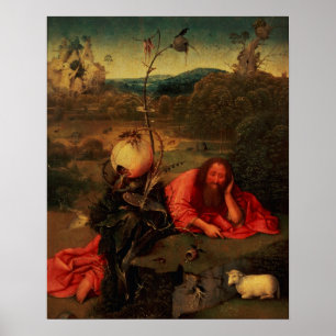 Póster St John o baptista na meditação
