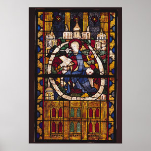 Póster St John o evangelista escrevendo o apocalipse