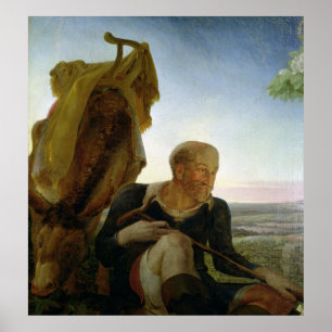 Póster St Joseph 'do resto no vôo em Egypt
