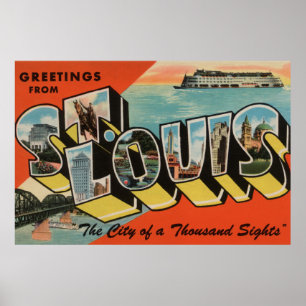 Póster St Louis, Missouri - grandes cenas 2 da letra