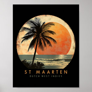 Poster St. Maarten Smx Praia Surfe Viagem St. Martin Va