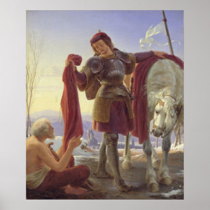 Póster St. Martin and the Beggar, 1836