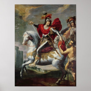 Póster St Martin que compartilha de seu casaco com o