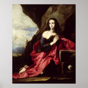 Póster St Mary Magdalene ou St. Thais no deserto
