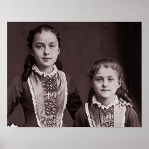 Póster St. novo Therese de Lisieux e irmã Celine