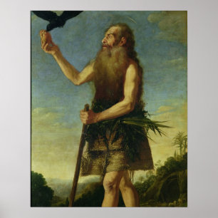 Póster St. Onuphrius (óleo em canvas)