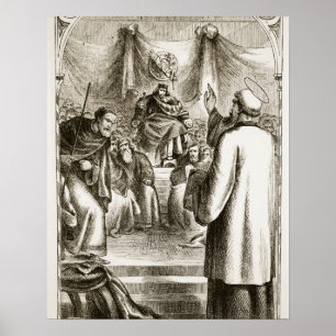Poster St Patrick que preaching em Tara, 'do Trias Thu