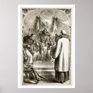 Póster St Patrick que preaching em Tara, 'do Trias Thu