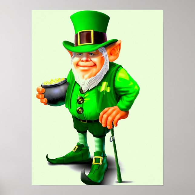 POSTER ST. PATRICK'S DAY LEPRECHAUN   (Frente)