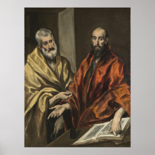 Poster St Peter e St Paul   c.1605-8 (óleo em canvas)