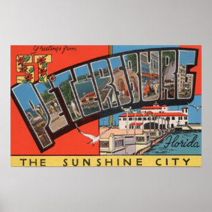 Poster St Petersburg, Florida - grandes cenas 3 da letra