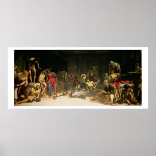 Póster St. Roch que cura o praga