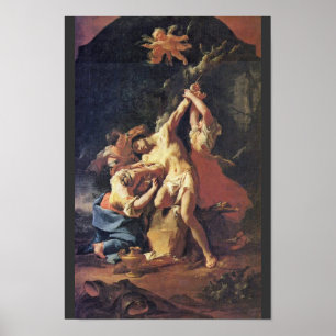 Póster St. Sebastian e mulheres por Troger Paul