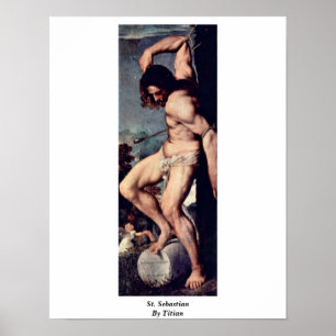 Poster St. Sebastian por Titian