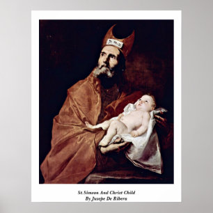 Póster St.Simeon And Christ Child By Jusepe De Ribera