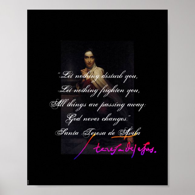 Poster St. Teresa of Ávila – François Gérard (Frente)