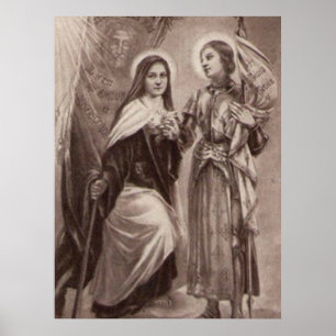 Poster St. Therese de Lisieux Joana de santos do católic